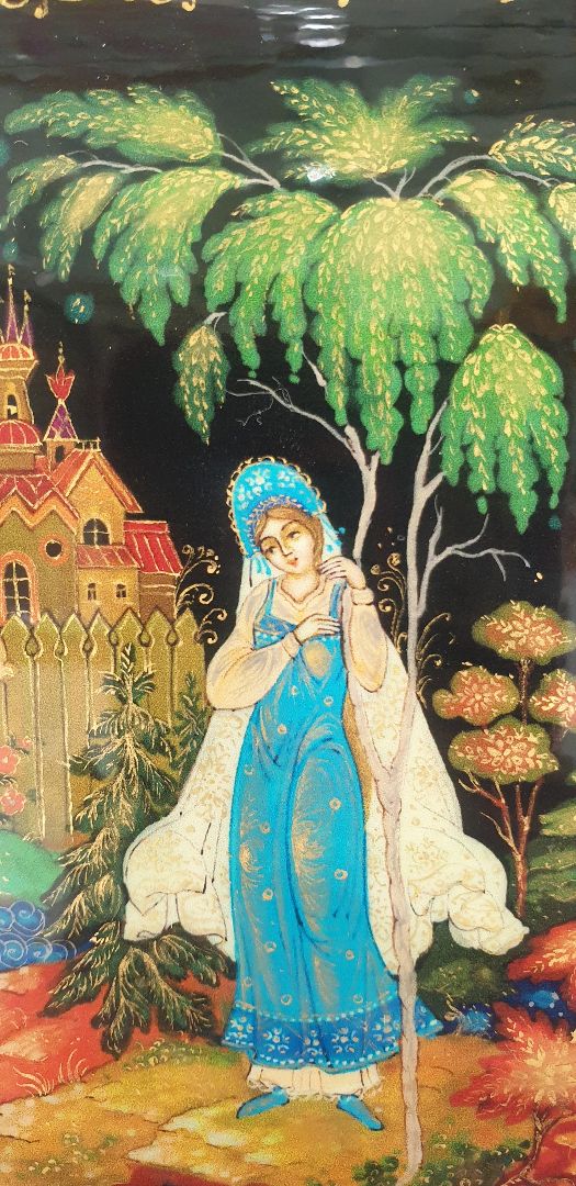 Шкатулка «Снегурочка», худ. Иванова, Палех
