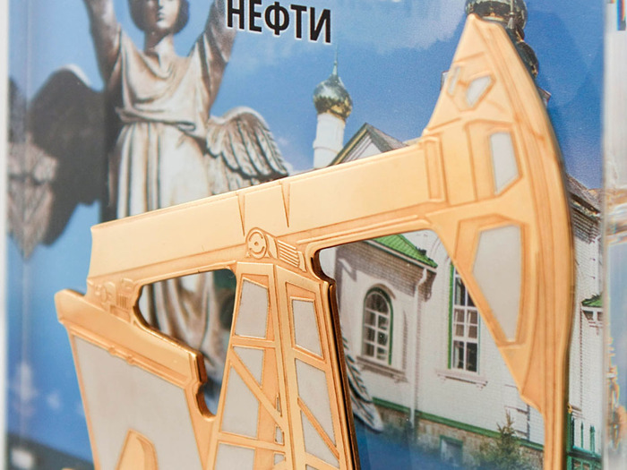 Корпоративный сувенир "Тандем металла и стекла"