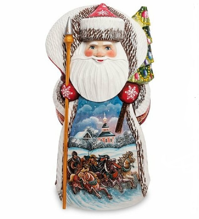 Фигурка Дед Мороз (Резной) 28см