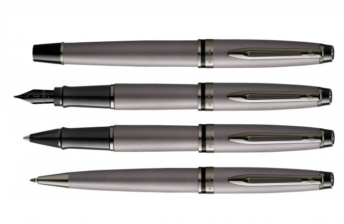 Ручка шариковая Waterman Expert Silver, цвет чернил Mblue,  в подарочной упаковке