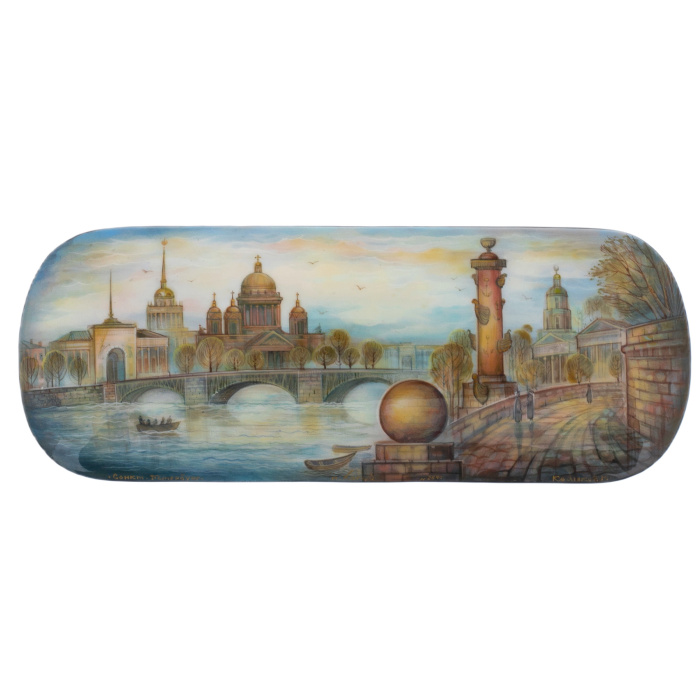 Шкатулка "Санкт-Петербург" Комяков, Холуй