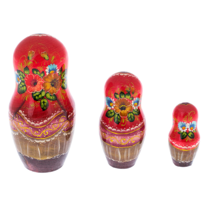 Матрешка из липы "Москва ХВБ" на 5 мест