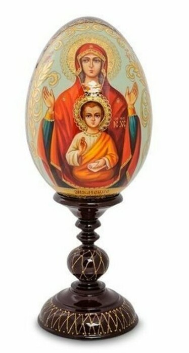 Яйцо-икона "Знамение" (автор Овечкина М.В.)
