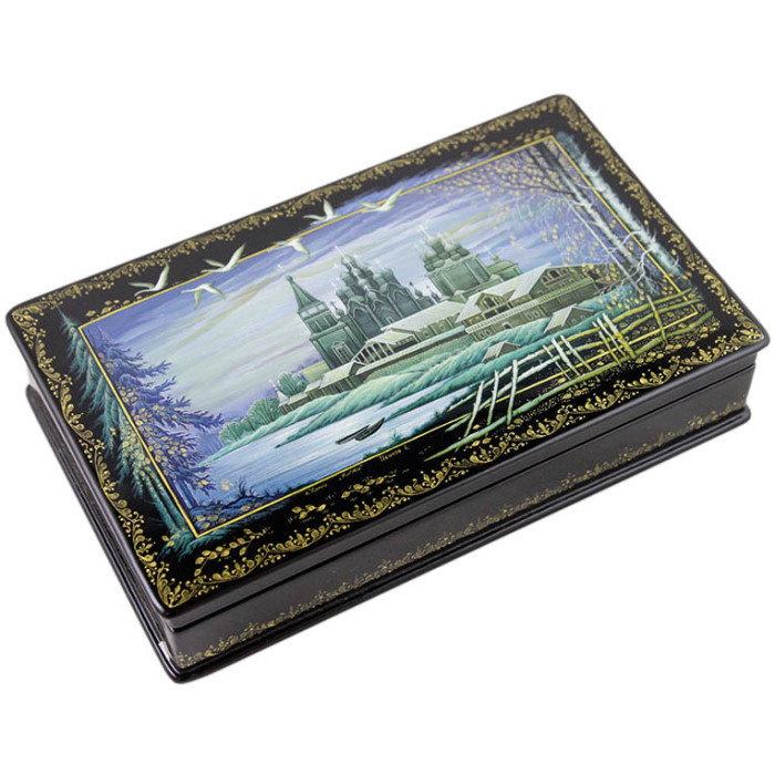 Шкатулка "Кижи" Холуй