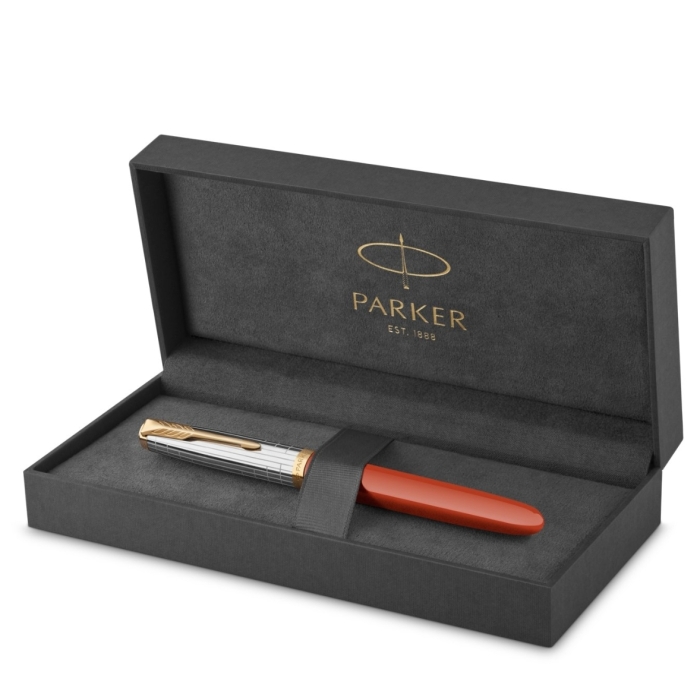 Перьевая ручка Parker 51 Premium Red GT, перо:M/F