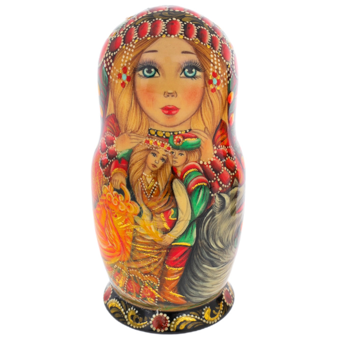 Матрешка на 5 мест "Жар-птица" 12,5 см