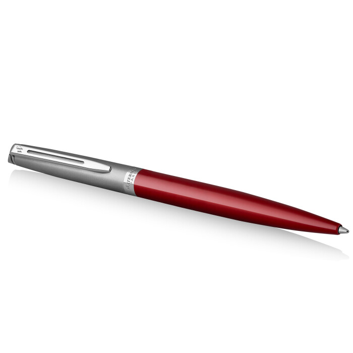 Шариковая ручка Waterman Hemisphere Entry Point Stainless Steel Red в подарочной упаковке.