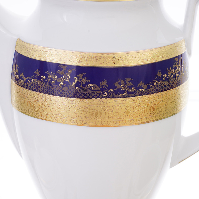 Кофейный сервиз "Constanza Cobalt Gold" на 6 персон, 17 предметов