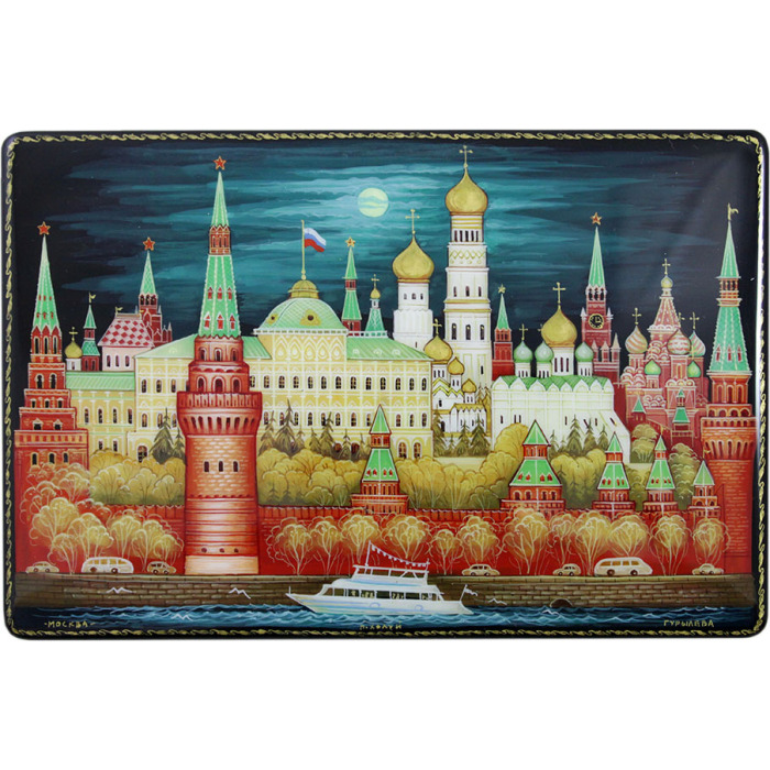 Шкатулка "Москва Златоглавая" Холуй