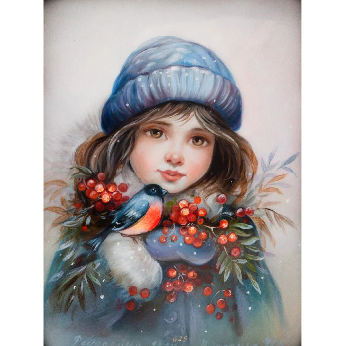 Шкатулка "Катюша" Волохина, Федоскино