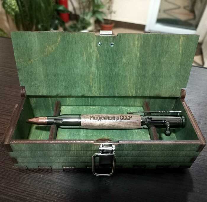 Ручка "Patron" зеленый глянец