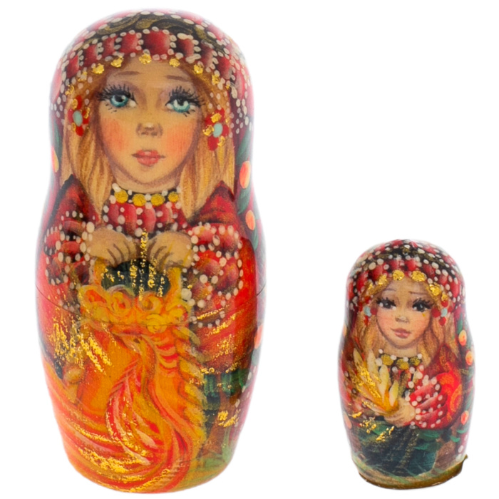 Матрешка на 5 мест "Жар-птица" 12,5 см