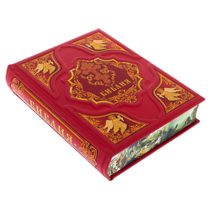 Подарочная книга в кожаном переплете "Библия."