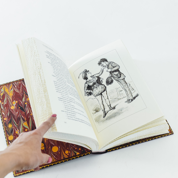Книга в кожаном переплете "Голубчики", Н.А. Лейкин