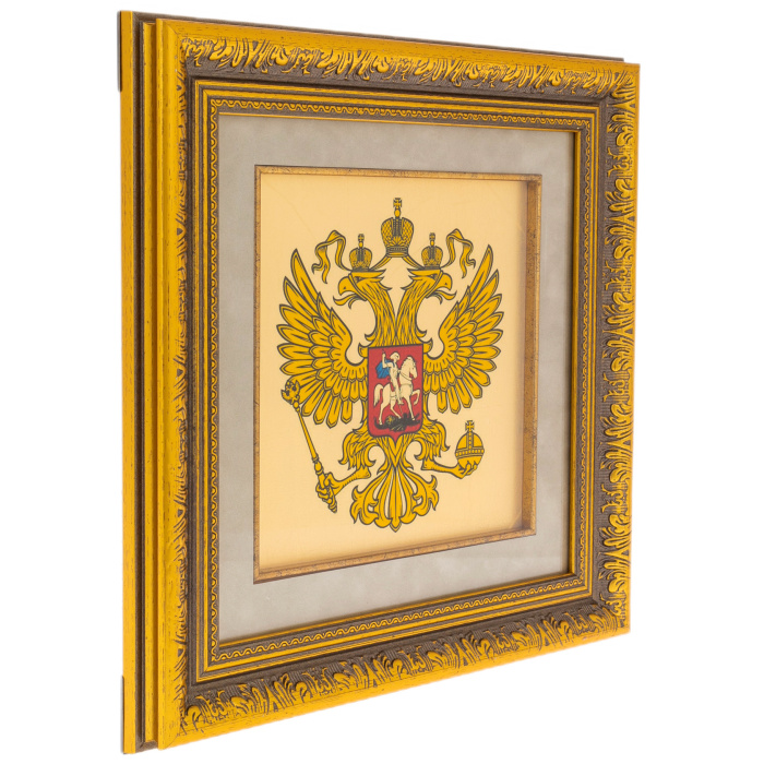Картина на золоте "Герб России"