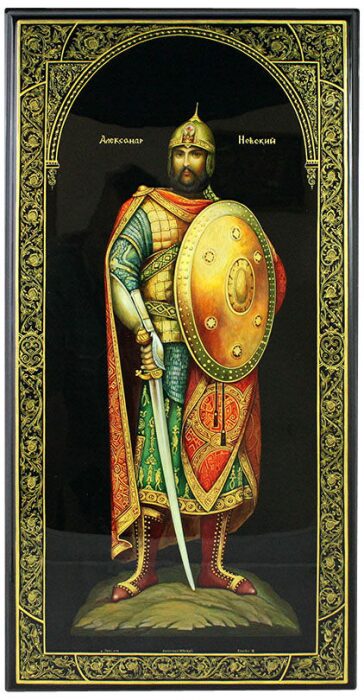 Панно "Александр Невский" Палех