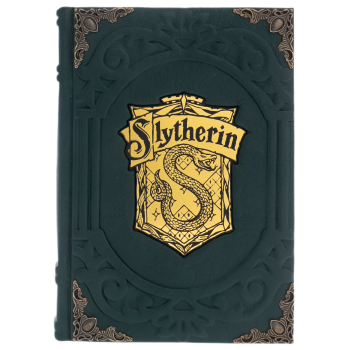 Ежедневник в кожаном переплете "Slytherin"
