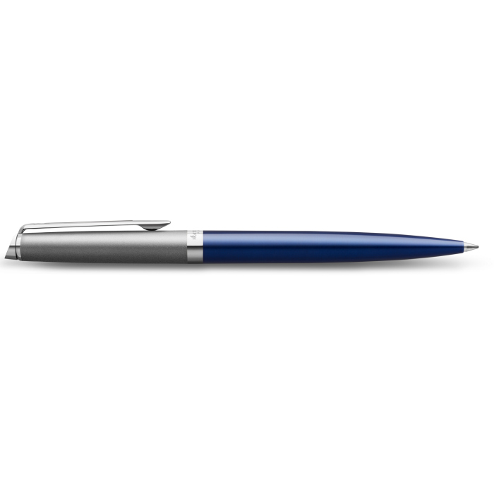 Шариковая ручка Waterman Hemisphere Entry Point Stainless Steel with Blue Lacquer в подарочной упаковке.