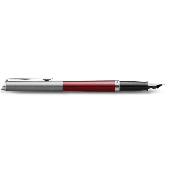 Перьевая ручка Waterman Hemisphere Entry Point Stainless Steel with Red Lacquer в подарочной упаковке.