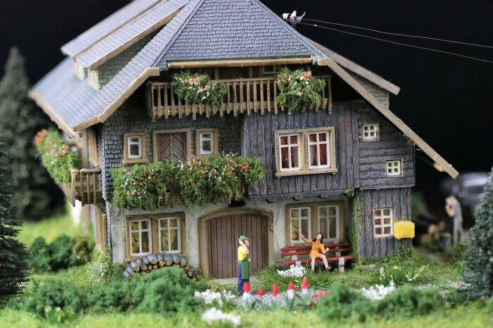 Диорама "Сельский домик"