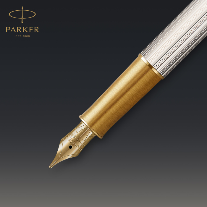 Перьевая ручка Parker Sonnet Silver Mistral GT, в подарочной упаковке