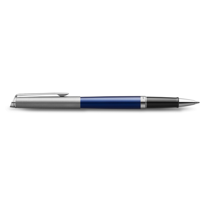 Ручка-роллер Waterman Hemisphere Entry Point Stainless Steel with Blue Lacquer в подарочной упаковке.