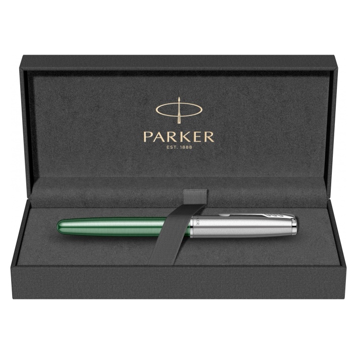 Перьевая ручка Parker Sonnet Essentials Green SB Steel CT, перо F