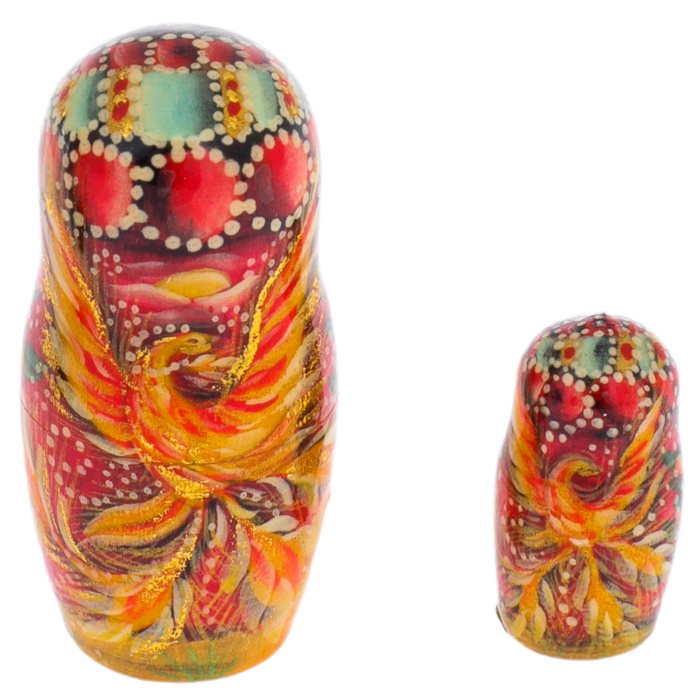 Матрешка на 5 мест "Жар-птица" 12,5 см
