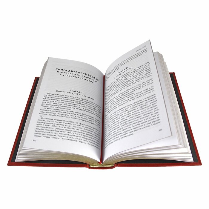 Книга в кожаном переплете "О духе законов. Шарль Луи Монтескье"