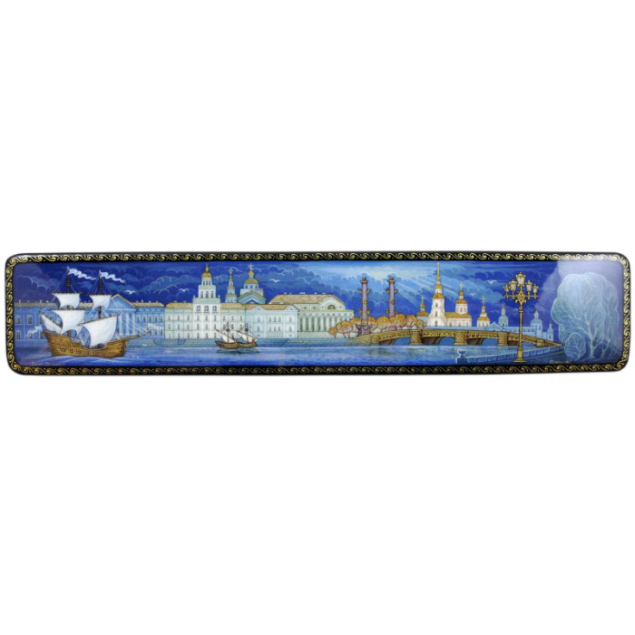 Шкатулка "Санкт-Петербург" Холуй