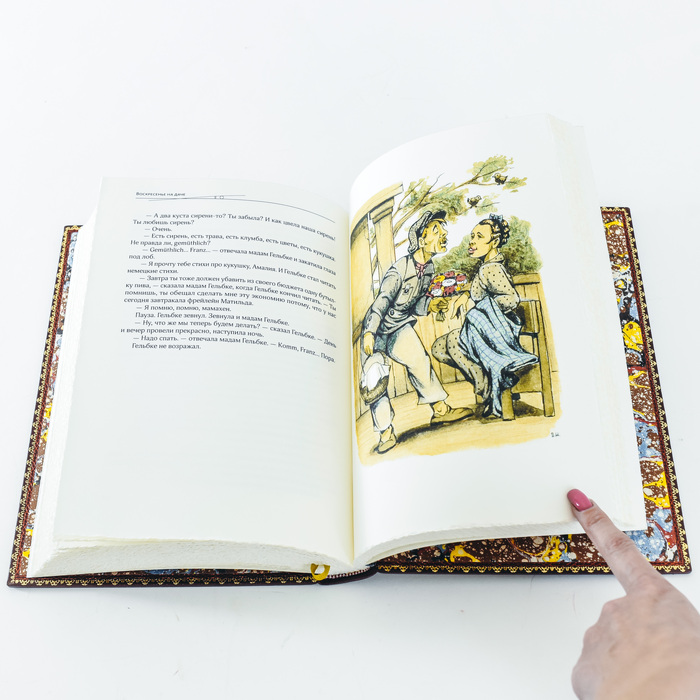Книга в кожаном переплете "Воскресные охотники", Н.А.Лейкин