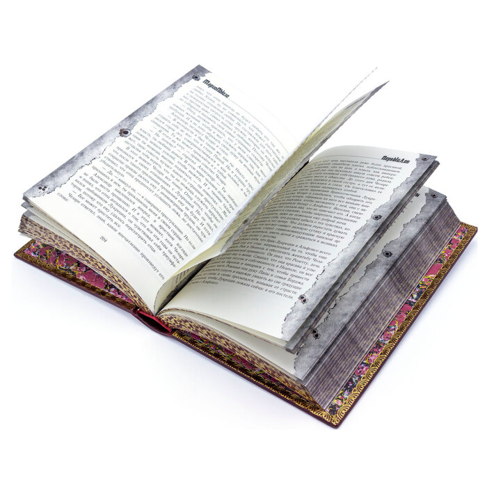 Книга в кожаном переплете "Первый Дон" Марио Пьюзо