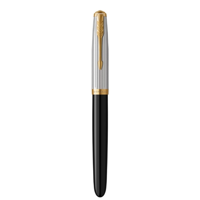 Перьевая ручка Parker 51 Premium Black GT, перо: M/F