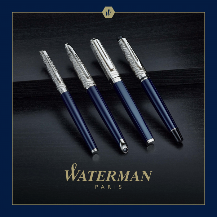 Ручка-роллер Waterman Hemisphere 22 SE Deluxe Blue CT в подарочной упаковке