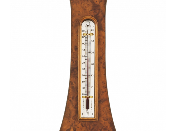 Часы-барометр «The Regency Banjo With Clock» из латуни и ореха