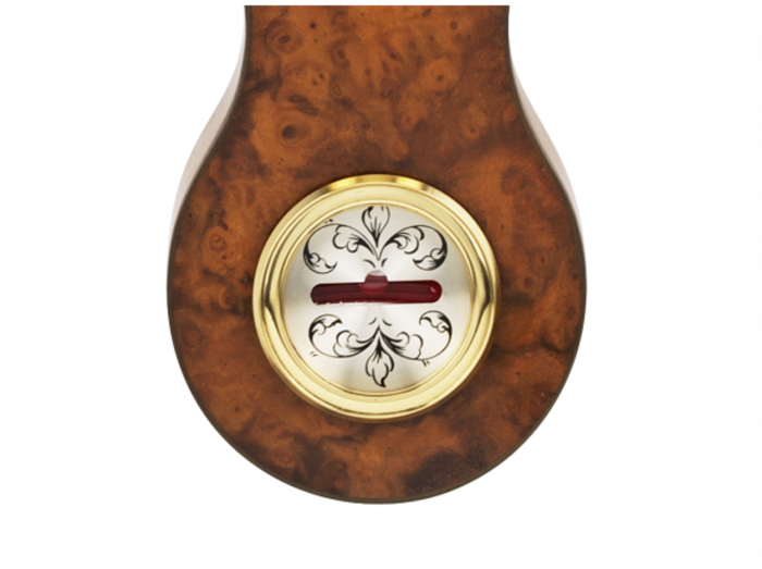 Часы-барометр «The Regency Banjo With Clock» из латуни и ореха
