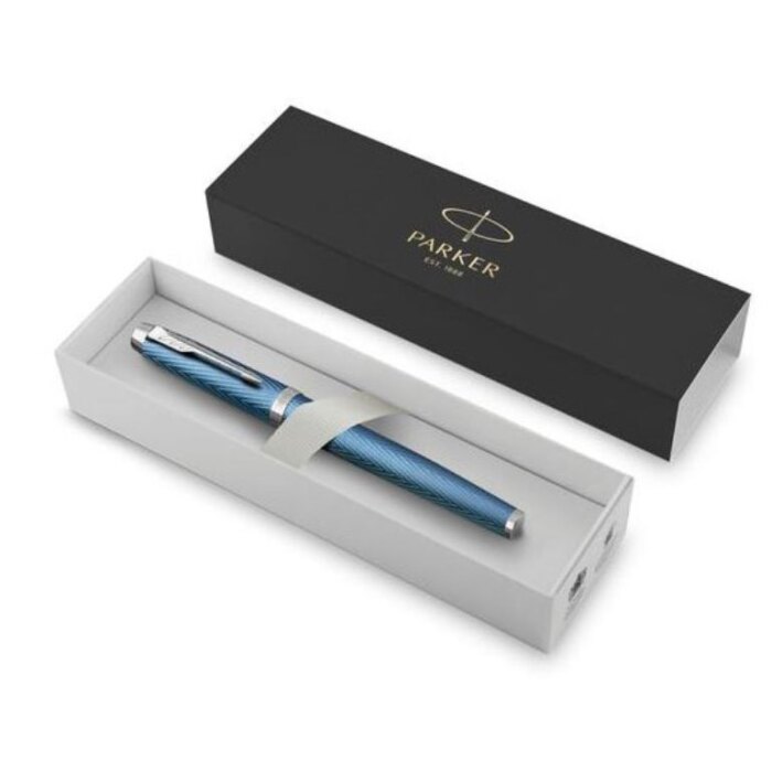 Перьевая ручка Parker IM Premium Blue Grey CT, перо F