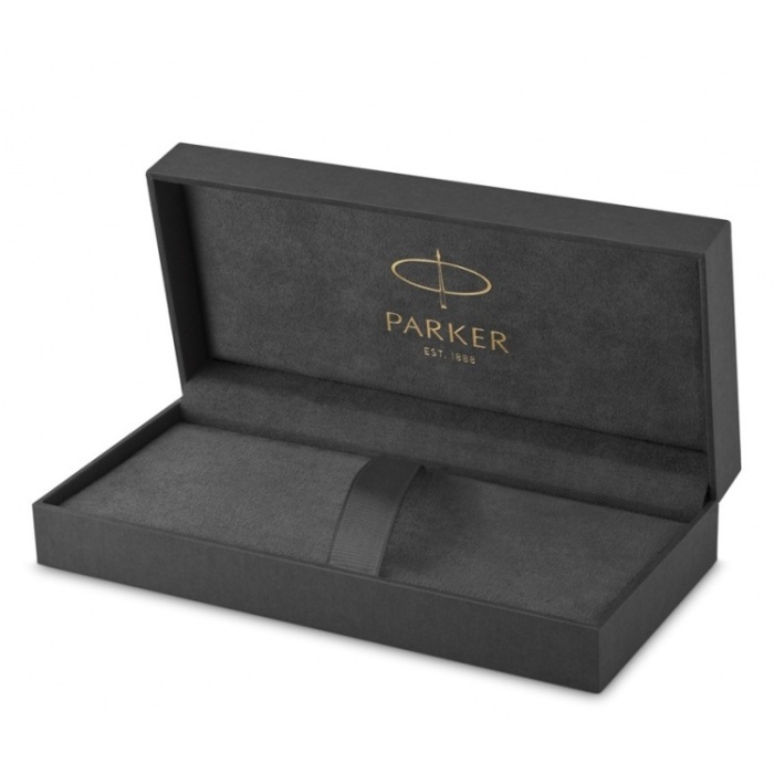 Шариковая ручка Parker Sonnet Essentials Orange SB Steel CT в подарочной упаковке.