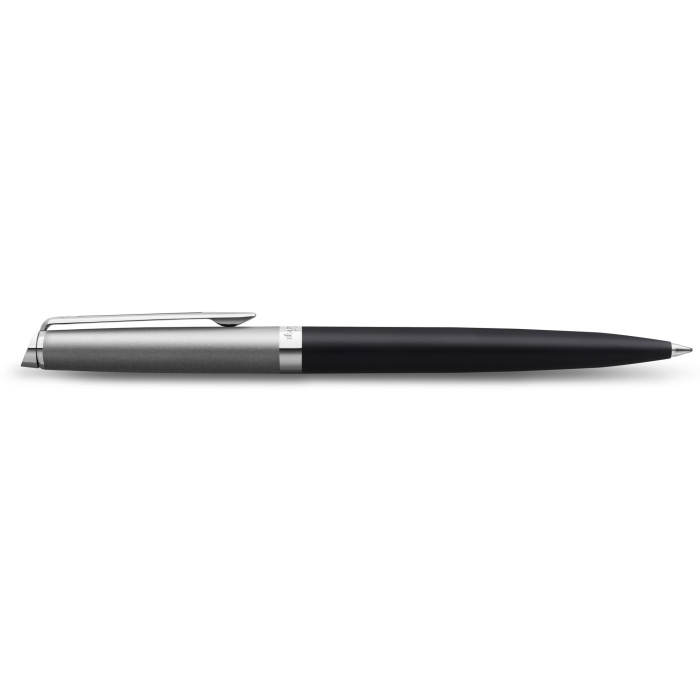 Шариковая ручка Waterman Hemisphere Entry Point Stainless Steel with Black Lacquer в подарочной упаковке.