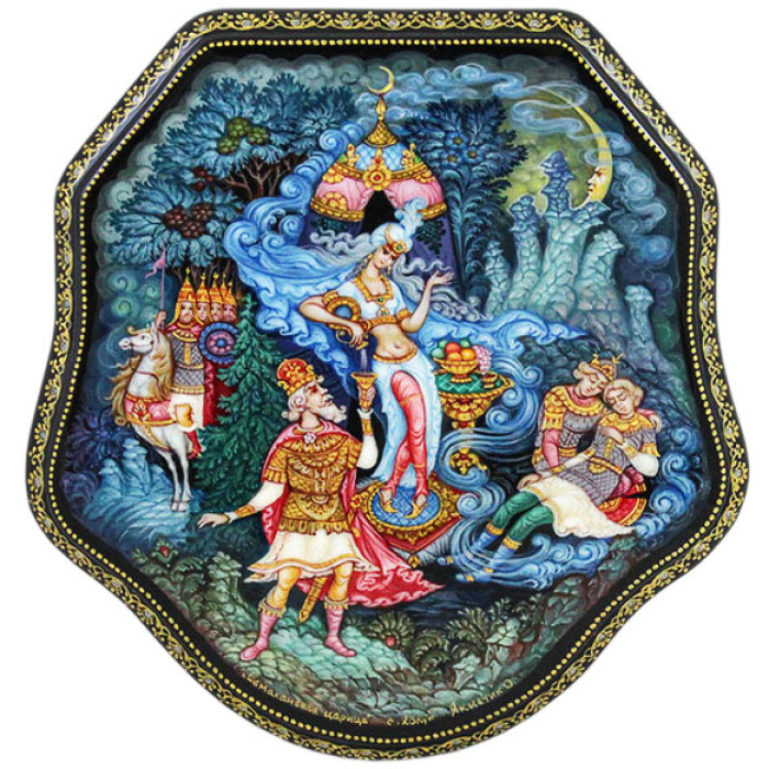 Шкатулка "Шамаханская царица" Синьков, Холуй