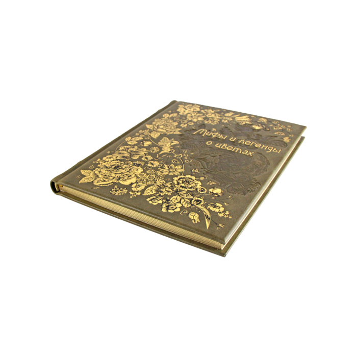 Подарочный набор "Цветы" с книгой "Мифы и легенды о цветах" и панно