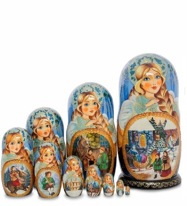 Матрешка 10м "Надежда" (снежная королева)