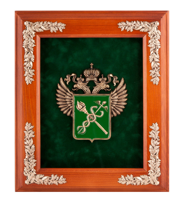 Ключница деревянная "Эмблема Таможни"