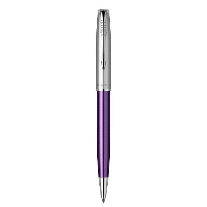 Шариковая ручка Parker Sonnet Essentials Violet SB Steel CT в подарочной упаковке
