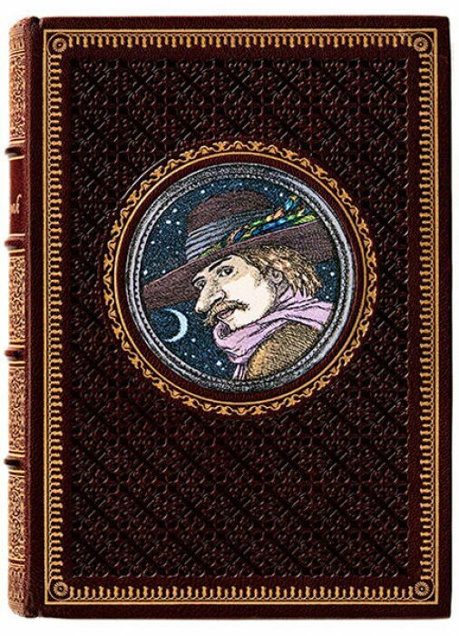 Книга в кожаном переплёте "Сирано де Бержерак" Э.Ростан
