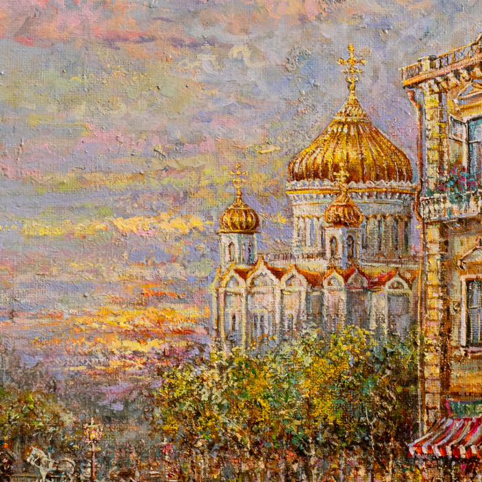 Авторская картина маслом "Замоскворечье"