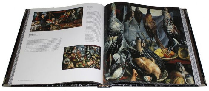 Подарочная книга "Шедевры музеев мира" в кожаном переплёте, в коробе