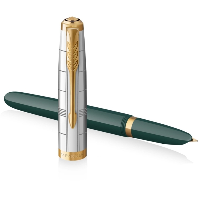 Перьевая ручка Parker 51 Premium Forest Green GT, перо: F