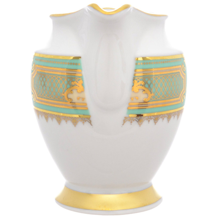 Кофейный сервиз из фарфора "Donna Seladon gold"