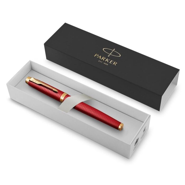 Перьевая ручка Parker IM Premium F318  Red GT, перо F